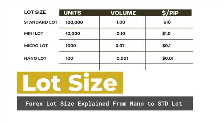 Forex what is lot size