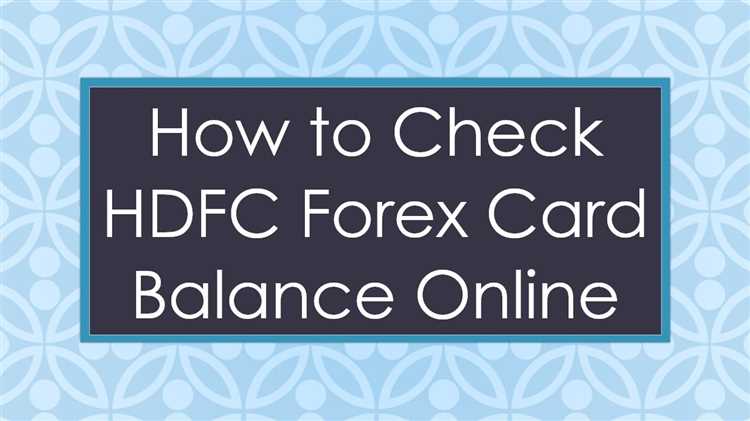 How to check forex card balance