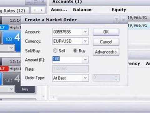 How to place a forex trade order